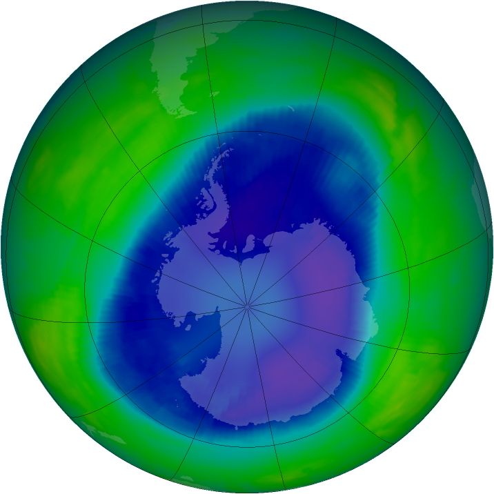 Ozone Map 1996-08-31
